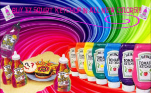 Heinz multi-coloured Ketchup