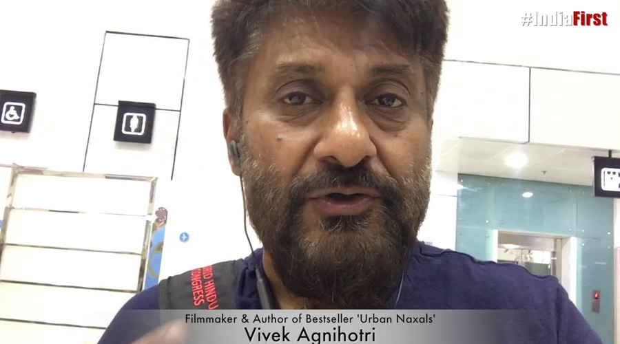 Vivek Agnihotri confronts with youth on immoral Political Practices by leftists