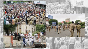 SURAT; Tabrez Ansari Mob lynching protestors turn vigorously violent. Booked under Section-144.